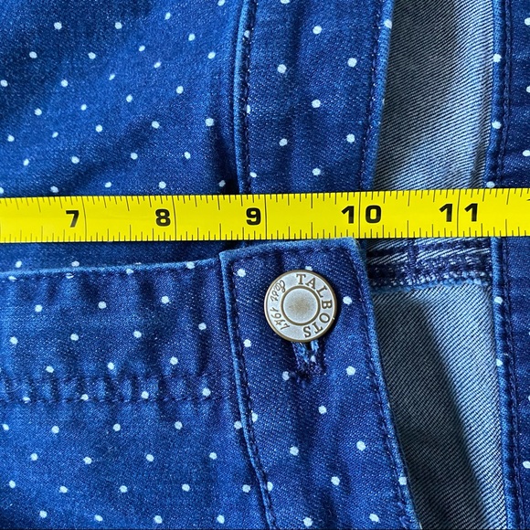 Talbots Flawless Slim Ankle Polka Dot Jeans - Picture 7 of 8
